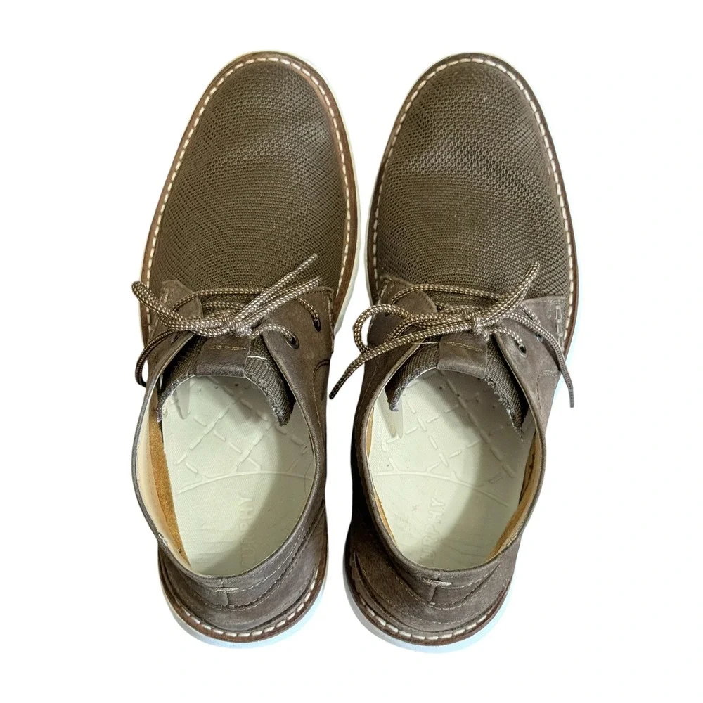 J Murphy by Johnston & Murphy Mens Brown Leather Knit Holden Chukka Boots Sz 10M